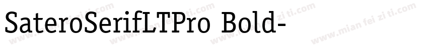 SateroSerifLTPro Bold字体转换